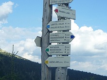 Rozcestn�k u Labsk� boudy